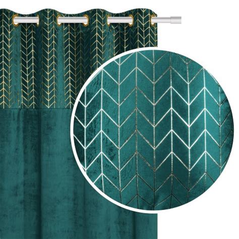 GOLD & TURQUOISE Velvet Curtain 1 Pcs / Curtain for Window - Etsy