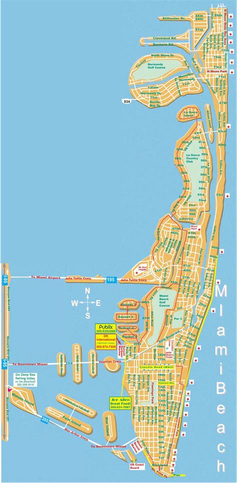 Miami Beach Tourist Map - Miami Beach • mappery