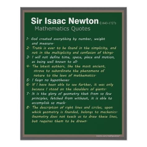 Isaac Newton Quotes poster | Famous Math Quotes and Mathematicians | Pinterest | Isaac newton ...