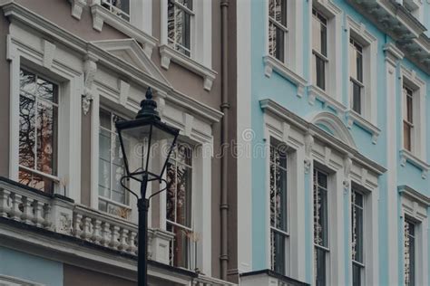 Pastel Coloured Houses in London, UK Stock Photo - Image of facade, front: 139850284