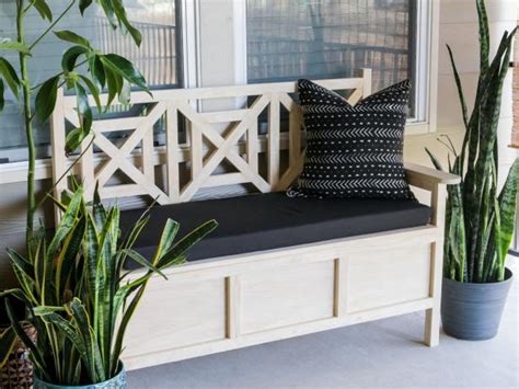 How to Build an Outdoor Bench With Storage | HGTV