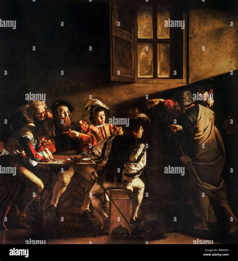 Calling st matthew painting caravaggio hi-res stock photography and ...