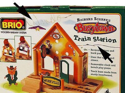 BRIO - Richard Scarry's Busytown Train Station #32531 (fits all wooden ...