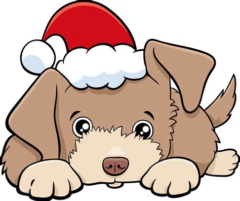 cartoon dog or puppy on Christmas time 3725494 Vector Art at Vecteezy