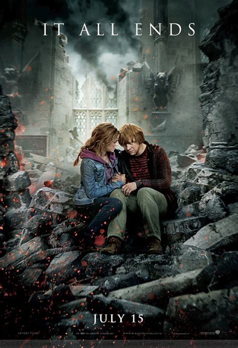 Hi-res Harry, Ron & Hermione Deathly Hallows: Part 2 Hogwarts moments posters - SnitchSeeker.com