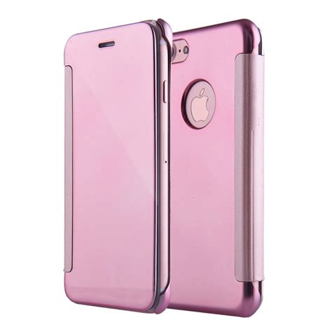 Apple iPhone 7 Plus Flip Cover - Mirror Rose Gold