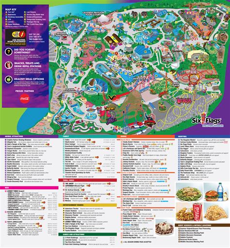 Six Flags Discovery Kingdom Map