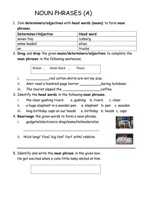 Noun Phrases Interactive Worksheet Live Worksheets, 48% OFF