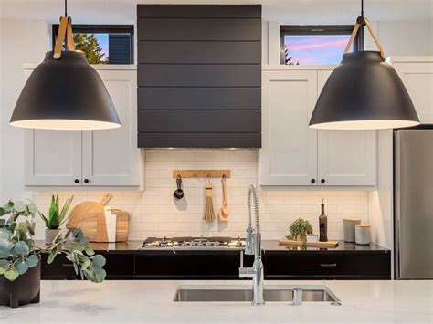 black shiplap range hood - Google Search | Kitchen range hood, Shiplap kitchen, Lake house kitchen