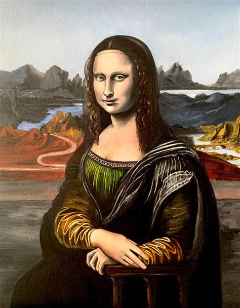 My version of the worlds most famous painting Mona Lisa. - Raafs paintings