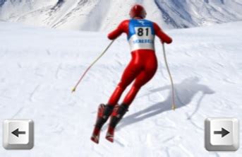 Free Ski Simulator Game - Slalom Run