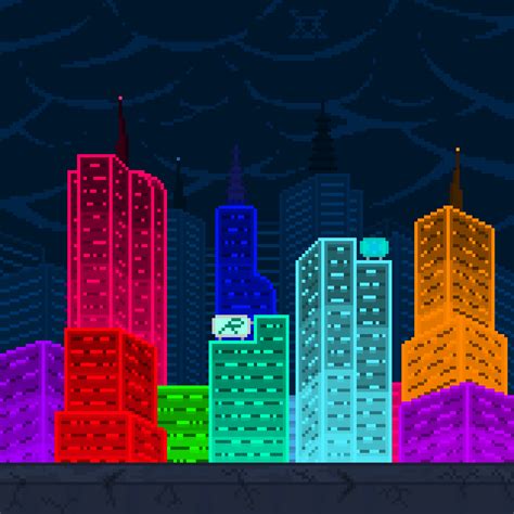 The Neon City by HomemadeMemes on Newgrounds