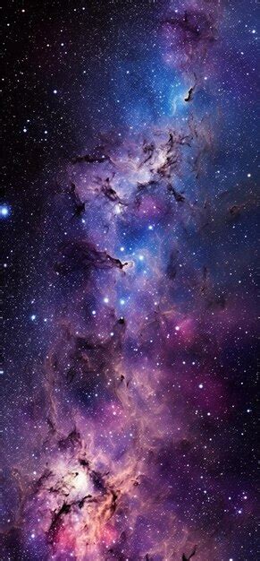 Premium AI Image | Nebula night starry sky