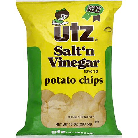 Utz Salt'n Vinegar Potato Chips Family Size | Shop | D'Agostino