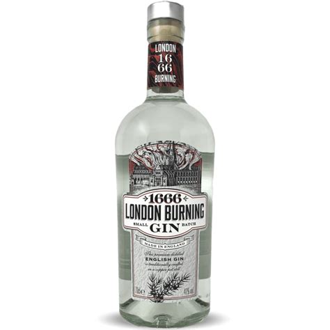 Gin London Burning 1666 0,7L 41%Vol. - Polini – lahodné a kvalitní víno ...