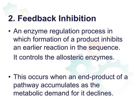 Regulation of enzyme activity