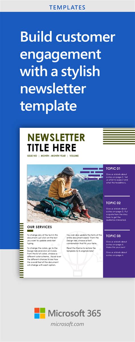 Share your company’s latest news and developments with a Microsoft Word newsletter template ...