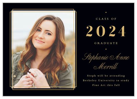 Proper Grad Graduation Announcements by Basic Invite