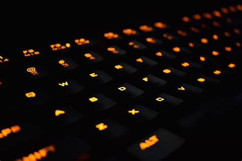 HD wallpaper: mechanical keyboard, gaming keyboard, orange led, technology | Wallpaper Flare