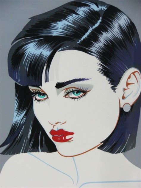 Robert Blue Patrick Nagel Style Serigraph Silkscreen Pin Up Limited Ed Print | Patrick o'brian ...