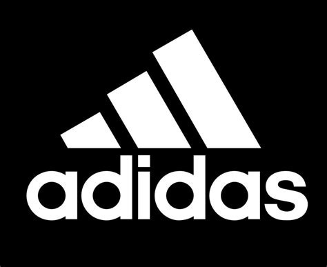 Adidas Logo White Symbol With Name Clothes Design Icon Abstract football Vector Illustration ...