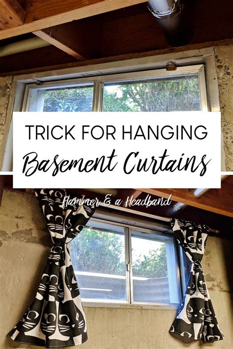 How to hang curtains in a tricky basement window – Artofit