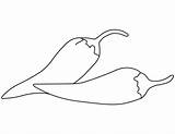 Chilli Pepper coloring Page  Free Printable Coloring Pages sketch template