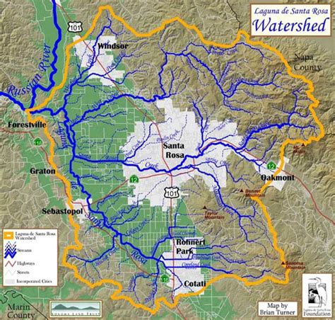 Maps of the Laguna de Santa Rosa Watershed