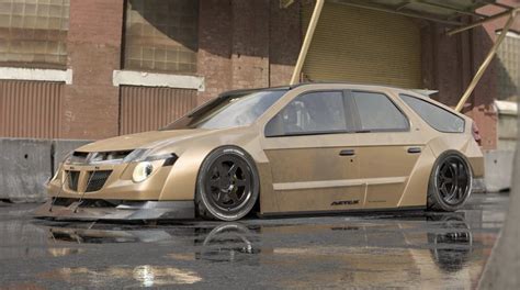 Slammed Widebody Pontiac Aztek Render Is a Young Walter White’s Wet Dream - autoevolution