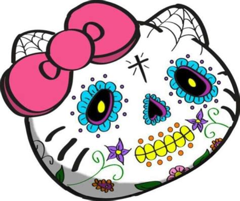 CALABERA KITTY | Imagenes de calavera, Dia de muertos, Muerte