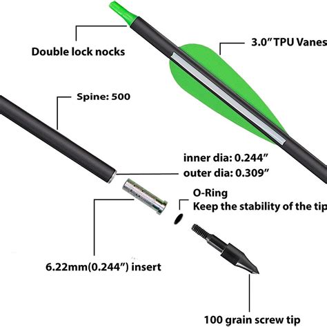 Archery Carbon Hunting Arrows for Compound & Recurve Bows - Etsy