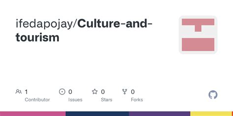 GitHub - ifedapojay/Culture-and-tourism