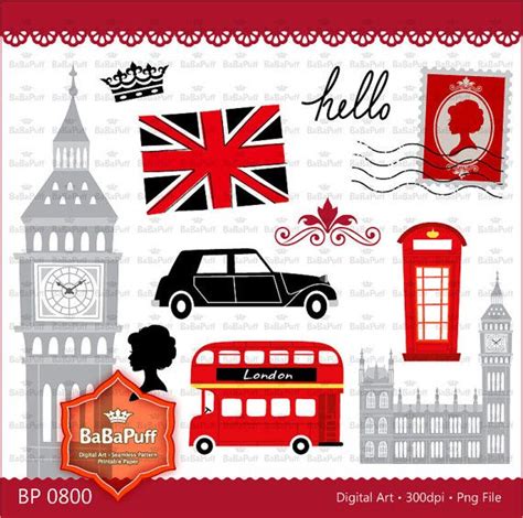 England Landmarks Clip Art Set 1 --- Personal and Small Commercial Use. BP 0800 on Etsy, $5.00 ...