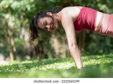 Asian Woman Doing Yoga Poses Relaxation Stock Photo 2222565199 ...