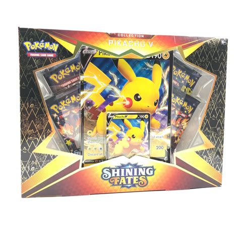 Pokémon Shining Fates Pikachu V Collection Box 🇬🇧 - Play & Collect