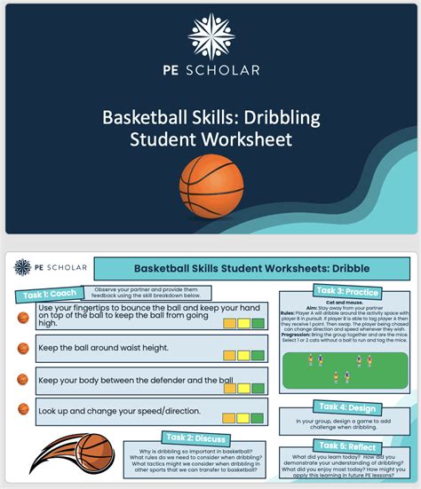 Basketball Skills: Student Worksheets - PE Scholar