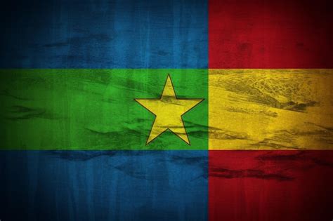 Premium AI Image | Flag wallpaper of Central African Republic