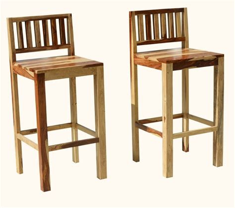 Wooden Bar Chairs , Rosewood Bar Chairs - Akku Art Exports