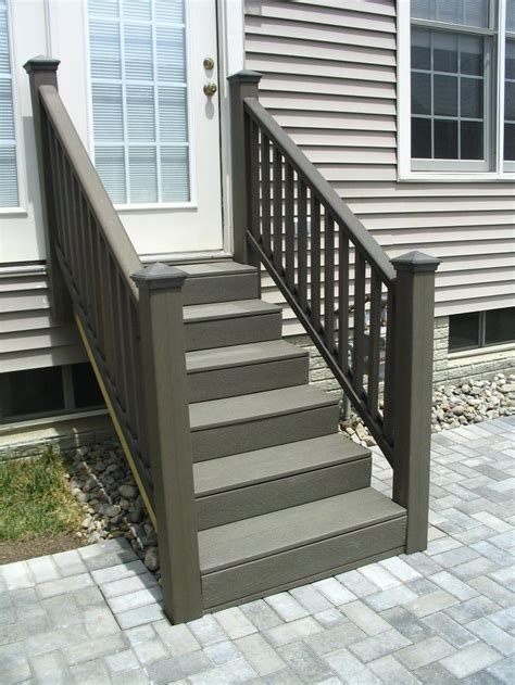 trex steps | Trex decking & steps | Outdoor stair railing, Patio stairs, Patio steps