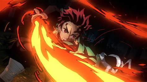 Tanjiro, Flaming, Katana, Kimetsu no Yaiba, 4K, #3.424 Wallpaper