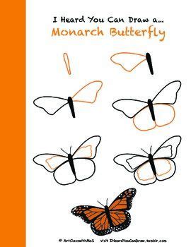 How to Draw a Monarch Butterfly | Butterfly drawing, Butterfly art ...