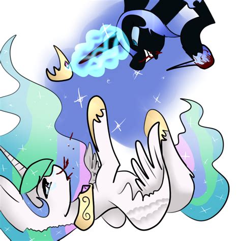 Celestia vs Nightmare Moon by noaveii on DeviantArt