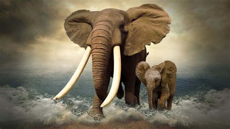 Beaux Éléphants / Beautiful Elephants - VOYAGE ONIRIQUE en 2020 | Animales, Photo animaux ...