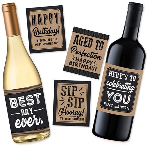 30th Birthday Wine Bottle Labels Or Stickers Present, 1991 Dirty ...