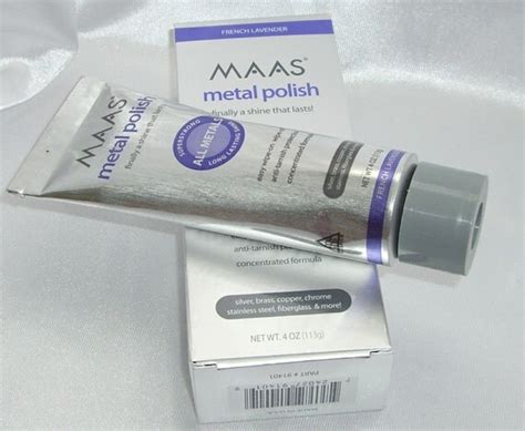 Maas Polishing Creme Polish Silver Copper Brass Metal 4 Oz