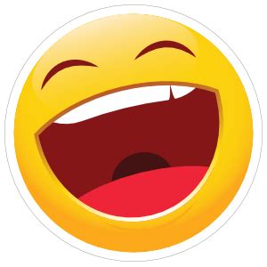 Cute Laughing Emoji Sticker