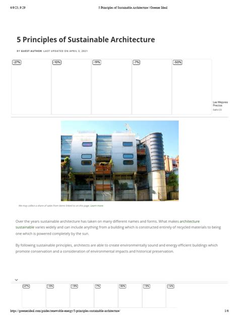 5 Principles of Sustainable Architecture - Greener Ideal | PDF ...