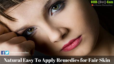 Natural Easy To Apply Remedies for Fair Skin - YouTube