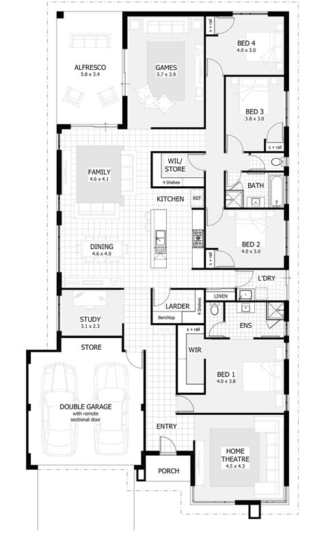 12+ Cool Concepts of How to Upgrade 4 Bedroom Modern House Plans - Simphome | Single storey ...