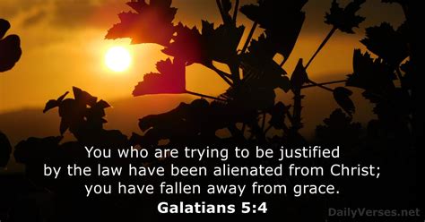 Galatians 5:4 - Bible verse - DailyVerses.net